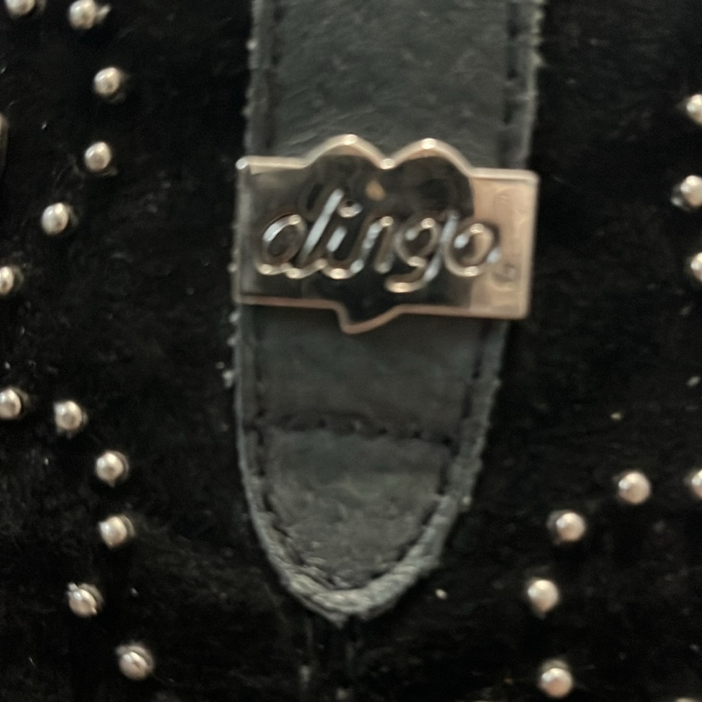 DINGO Fashion Ava Rivet Studded Leather Boots size 7 - Picture 2 of 9